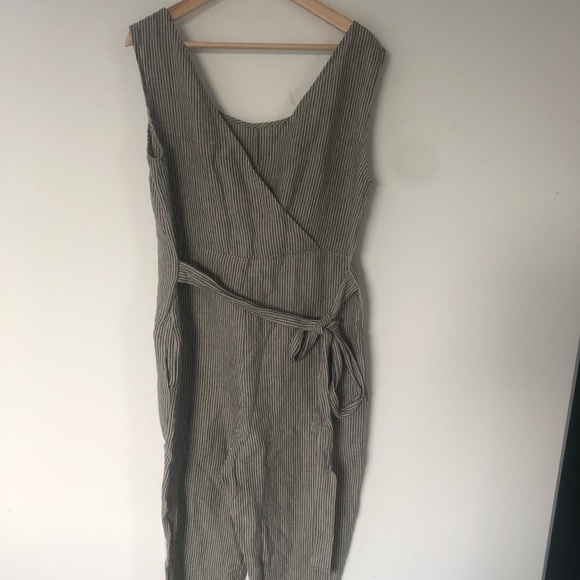 linenfox Pants - Linenfox jumpsuit small stripes